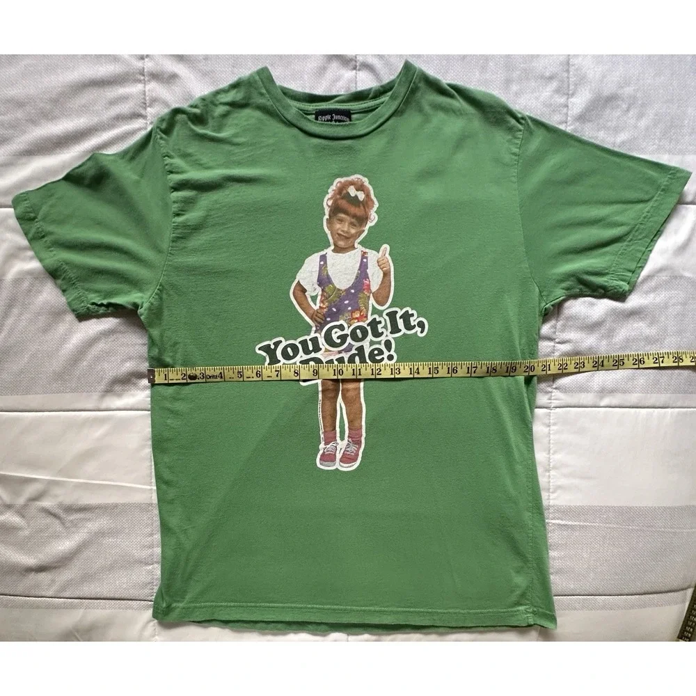 VTG Full House Michelle Tanner "You Got It Dude" Green Shirt Official M-L RARE - Picture 3 of 8